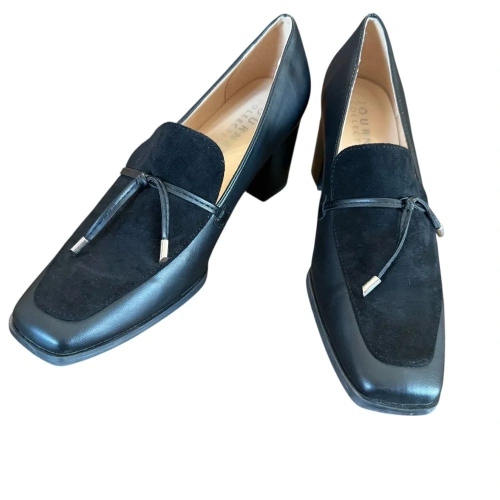 Journee Collection Crawford Black Loafer Size 7.5
